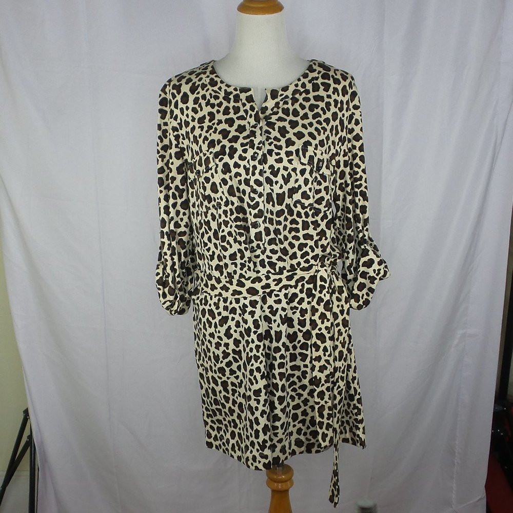 Motto Leopard Print Dress L New no Tags